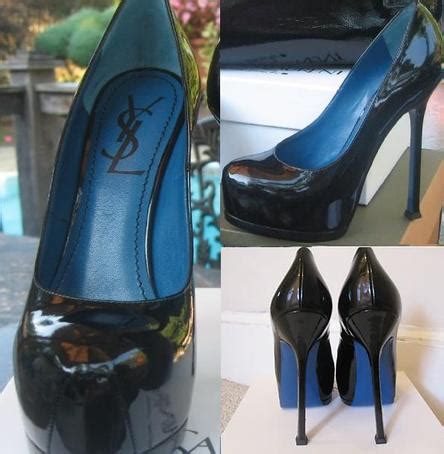 ysl blue bottom shoes